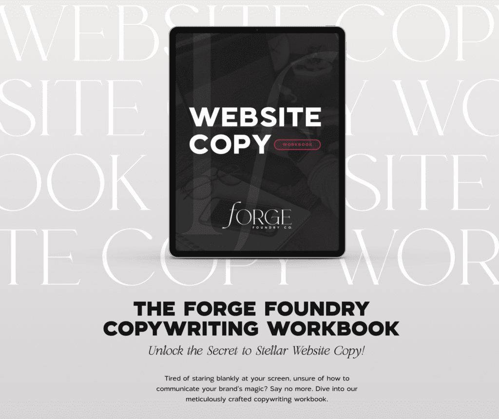 Forge foundry copywriting workbook graphic